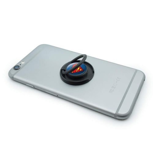 Superman Classic S Shield Logo Mobile Smart Phone Finger Ring Grip Holder Stand