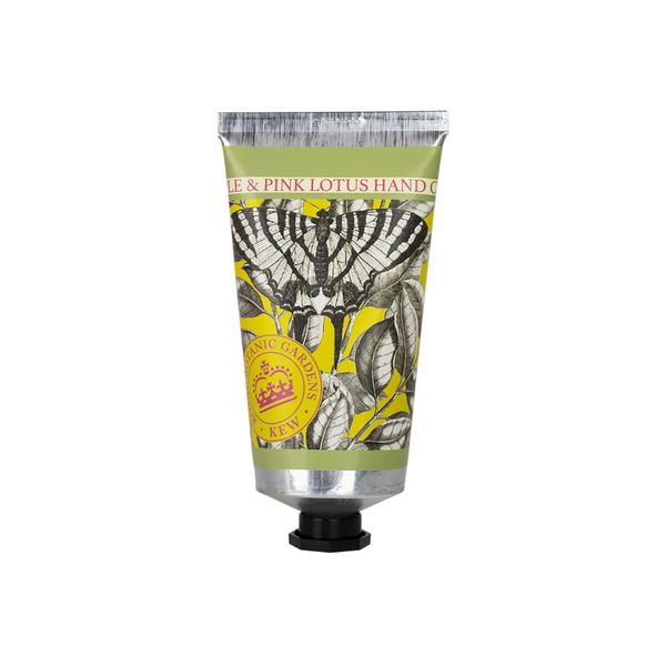 The English Soap Company Royal Botanical Gardens Kew Hand Cream, Pineapple Hand Cream, Moisturising Hand Cream for Men and Women, Pineapple and Pink Lotus Scent 75ml