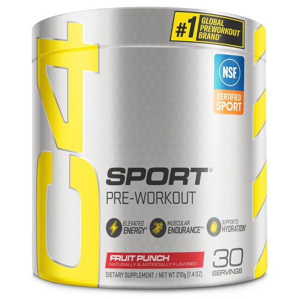 Cellucor C4 Sport Pre Workout Powder Fruit Punch - NSF Certified for Sport | 30 Servings, Packaging may vary.