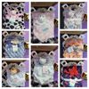 Hedgehog Personalized Security Blanket Gift Set , Custom Embroidered Forest Gift