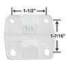 Coleman Replacement Cooler Hinges (2-Pack), Replacement Hinges for Damaged Coleman Coolers, 2 Plastic Hinges & 8 Mounting Screws
