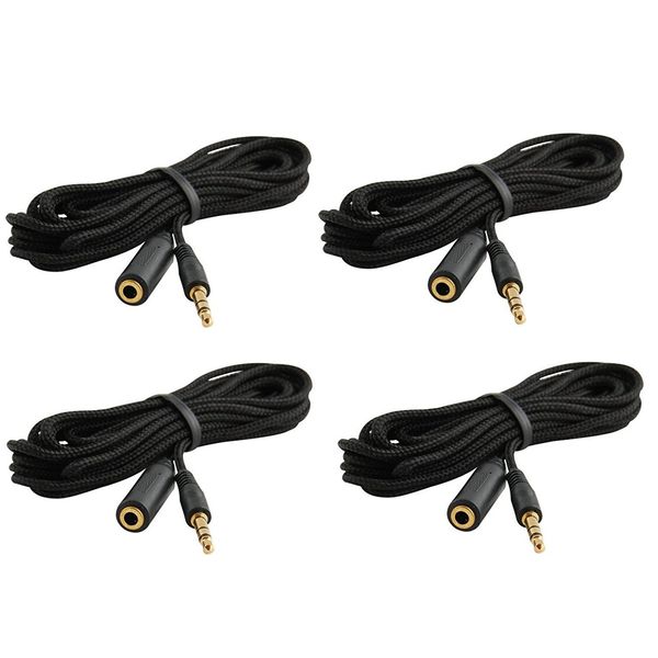 Trebisky Quiz Answer Game Buzzer Standalone System w/LED Light Buttons 15ft Extension Cables (4-Pack Extension)