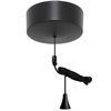 Taps2Traps™ Matt Black Bathroom Light Pull Switch With Black Cord & Toggle 2 Way 6A