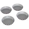 Guardini 4223701204 Silver Elegance Set of 4 Tartlet Moulds Diameter 12 cm