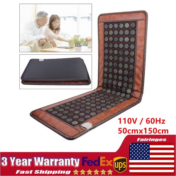 Electric Jade Mat Far Infrared Heating Heat Pad Full Body  Mattress Mat