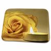Dish Drying Mat - rose two candles bright yellow Photography