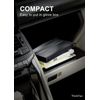 Thinktex Portable Black File Folder 12 Pocket Receipt Organizer With Zipper