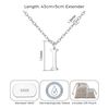 Philip Jones Sterling Silver Initial I Necklace