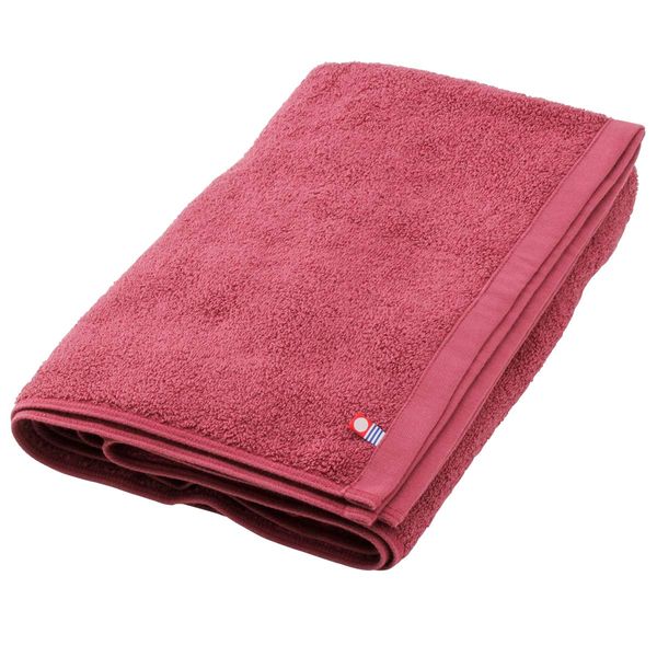 Bath Towel (1,100 Momme), 3 Piece Unit, Raspberry 27.6 x 51.2 inches (70 x 130 cm)