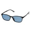 EVERNEVER AZ Label EVAZ-004C1-14 Men's Sunglasses for Driving, Polarized Sunglasses, Stylish, Day and Night Use, Square, UV Protection, Light Color, Thin, Black, Slightly Small to Regular Size)