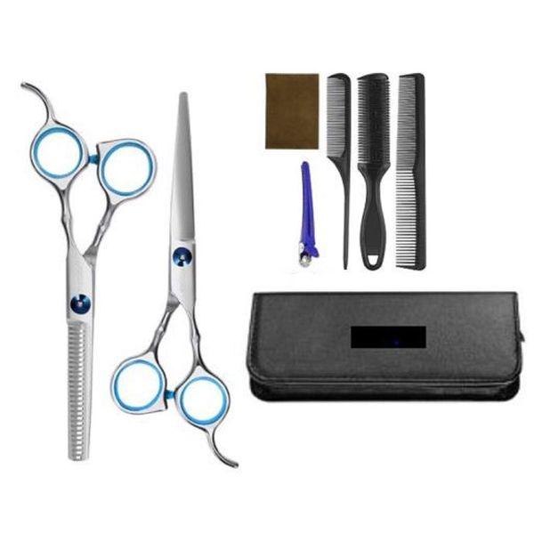 UZEON Hairdresser Scissors Set Hairdressing Shears Set Hair Thinning Scissors with Hair Razor Comb, Clip, Professional Upgraded Haircut Set.