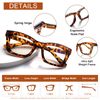 SIGVAN Progressive Multifocus Reading Glasses for Women Men Blue Light Blocking Spring Hinge Computer Multifocal Readers (4 Mix-1, 1.0)