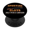 Sporting Clays – Golf mit Schrotflinte im Retro-Stil PopSockets mit austauschbarem PopGrip