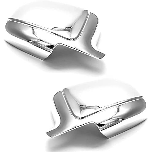 GHXSport Chrome Full Mirror Covers for 1999-2007 Chevrolet Silverado GMC Sierra; for 2000-2006 Chevrolet Tahoe Avalanche GMC Yukon and Yukon XL; for 2002-2006 Cadillac Escalade (FA-282400)