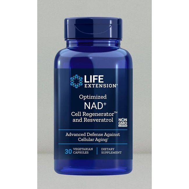 Optimized NAD Plus Cell Regenerator and Resveratrol, 30 capsule