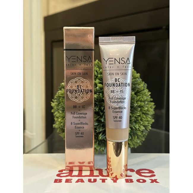 Yensa Beauty Skin on Skin BC Foundation In TAN WARM1 fl oz / 32 ml NIB