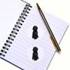 24 x 40mm Round 'Black Cavapoo' Stickers (SK00047978)