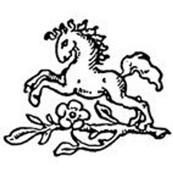 Prancing Horse Rubber StampApprox 30 x 30 mm