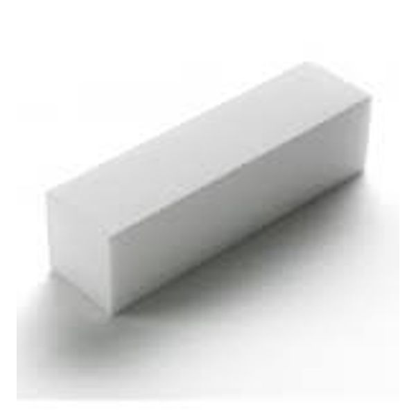 The White Sanding Block 100/100 4 sided - 2006701 + 100 Lint Free Nail Wipes