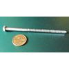 Zinc Hex Head Lag Screw 7/16 Hex Size 1/4 Thread x 5.00" Length, 50 pcs