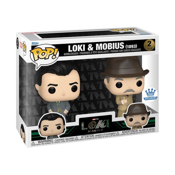 Funko Pop! Marvel: 1893 Loki & Mobius 2-Pack Shop Exclusive