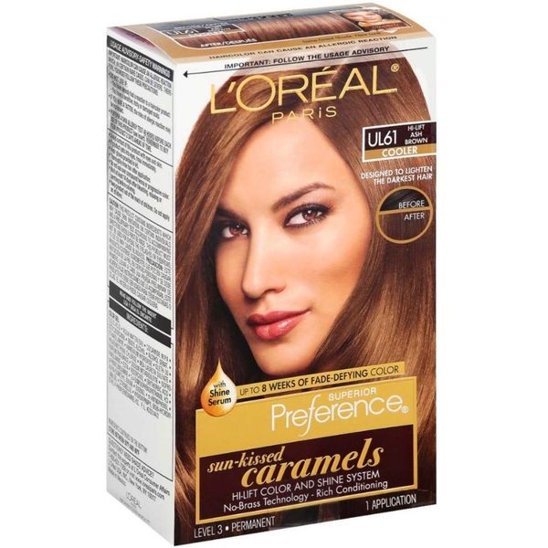 L'Oreal Superior Preference True Brunettes - UL61 Ultra Light Ash Brown (Cooler) 1 Each (Pack of 2)