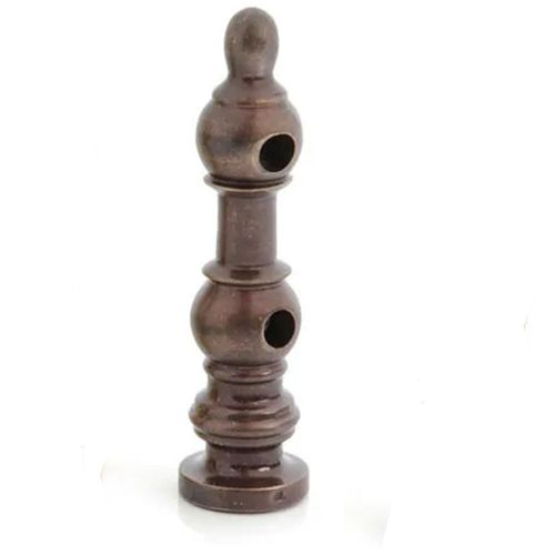 Van Dyke's Restorers Solid Brass Gallery Spindles for Furniture Accents (Single Post or Double Post) Double Post - Center, Antique Brass
