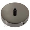 creative cables Cylindrical metal ceiling rose kit - Conical, Black pearl