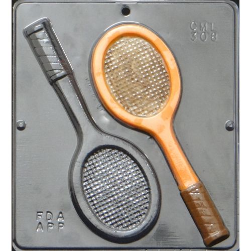 Sports Tennis Racket Chocolate Candy Mold 308