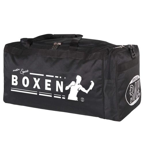 BAY XL Sports Bag Mein Sport Boxing Bag Training Bag Boxing Bag Boxing Bag Black 70 x 32 x 30 cm Martial Arts Boxing Bag with Print Motif Boxing Club