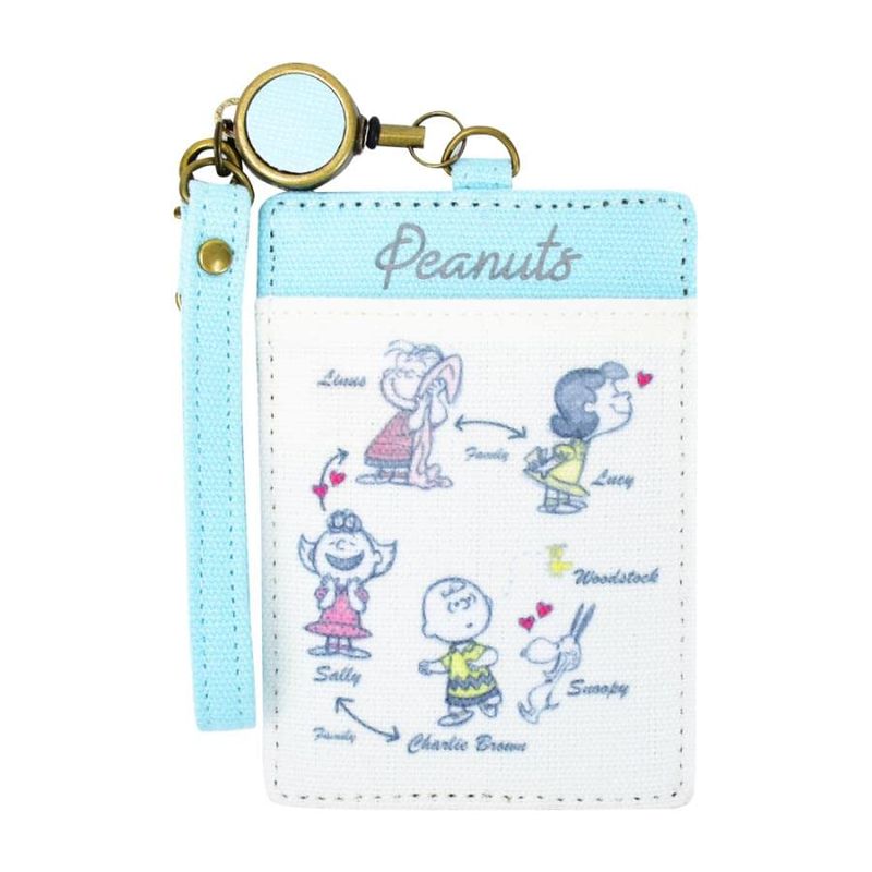 Snoopy 0301 Pass Case, Commuter Card Case, Polyester, Charlie Brown ...