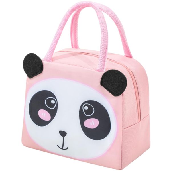 MGKEOUF Lunch Bag, Cute Panda Insulated Kid Lunch Bag, Waterproof Portable Lunch Box Bag, Reusable Lunch Cooler Bags, Foldable Lunch Bag for Women, Men, Kids and Students School Travel Picnic