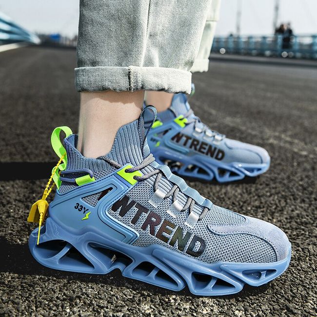 Off-White Blue Fashion Sneakers for Men