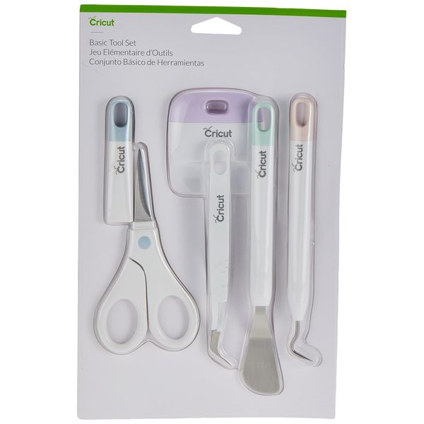 Cricut 2006695 Basic Tool Set, Assorted, 0.9 x 6.5 x 10.3 inches