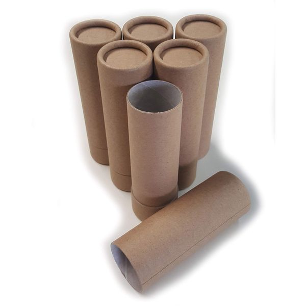 Empty Cardboard Deodorant Containers - Push-up Style, top-Fill, Reusable and Biodegradable Style #2 (6)