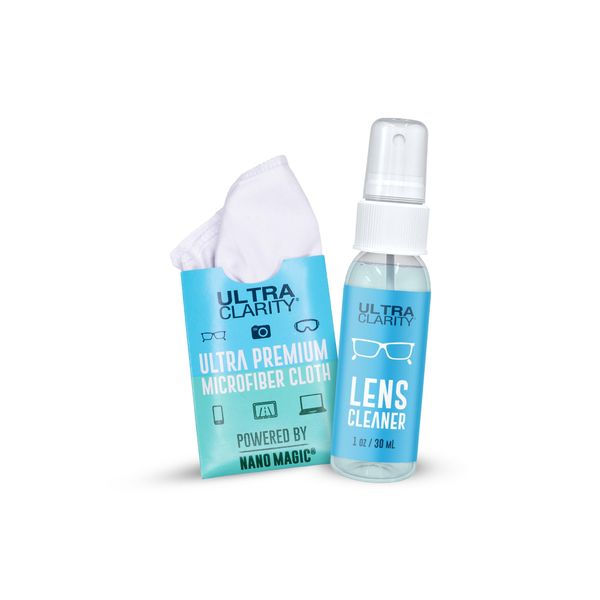 Ultra Clarity | Powered by Nano Magic Eyeglass Lens Cleaning Spray | Ideal for Glasses, Phone, Electronic Screens, Optic Surfaces, Coated Surfaces