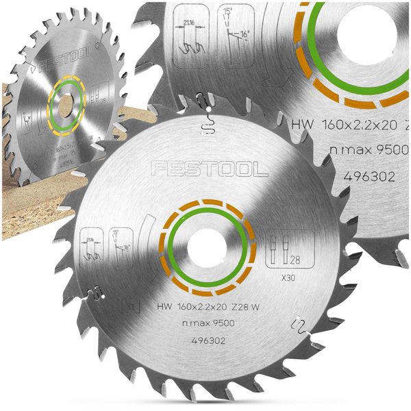 Festool Universal Saw Blade, 160 x 2.2 x 20 W28