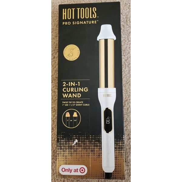 Hot Tools Pro Signature Digital 2 in 1 Curling Wand 1" or 1.5" Twist Top.