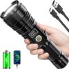 Flashlights High Lumens Rechargeable, 990000LM LED Super Bright Flash Light, ...