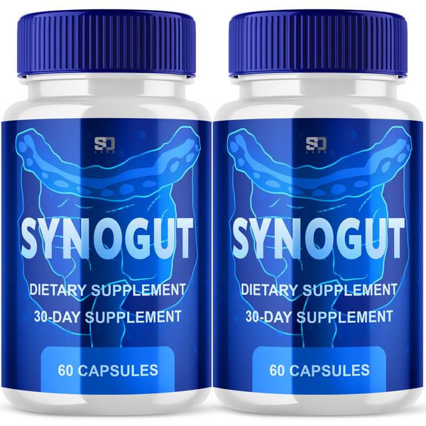 (2 Pack) Synogut Probiotic Gut Health Formula, Enhance Digestive Function 120ct