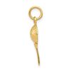 14k Yellow Gold Golf Ball Charm Pendant