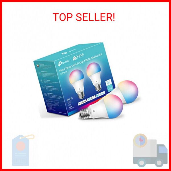 Kasa Smart Light Bulbs, Full Color Changing Dimmable Smart WiFi Bulbs Compatible