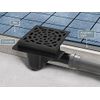 Sewerage Plastic Floor Ground Drain with White Square Pattern Grid 50mm Pipe Diameter