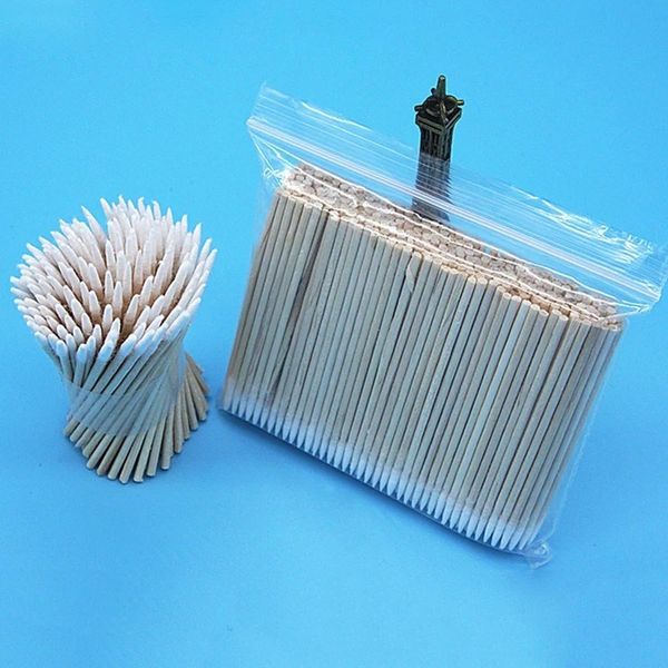 Toothpick, cotton swab, pointed cotton swab, semi-permanent material, eyelash material, milia, sebum, extruded cotton swab, makeup makeup correction, 1 bag, 100 pieces