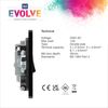 BG Electrical Evolve Fused Connection Unit with Power LED Indicator, 13A, Matt Black