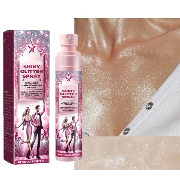 KARLOR Körper Glitzer Puder, Gesicht Glitzer Glitter Pulver Glitter Powder Ultrafein Highlighter Puder Haar Shimmer Make-up Glitzer Arm Beine Face Body Hair Glitzer Body Makeup