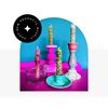 x10 Dressed Beeswax Spell Candles (Luck)