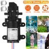 High-Performance 12V Water Pump Featuring 130PSI Pressure with Two Hose Clamps