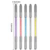 Microblading Pen 10 Pcs Professional Dual-Head Manual Tattoo Fog Eyebrow Micro Blading Pen Needle Tip Holder Tool for Permanent Makeup Supplies Acrylic Pen with Lock Pin Tech & Ergonomic Grip