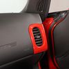 2PCS ABS Red Side Air Vent Frame Trim Cover For Corvette C6 2005-2013